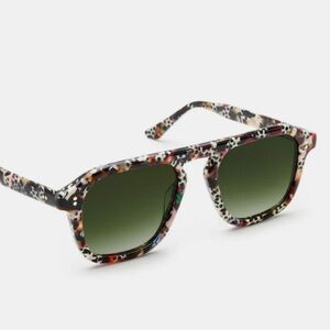 Krewe Zander Sunglasses. Poppy Noir.